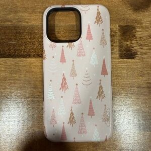 Casely pink Christmas tree iPhone 15 pro max case